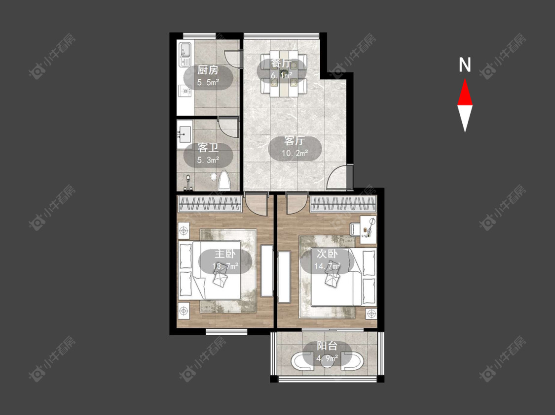 常州红梅东村在售二手房源户型图_小牛看房