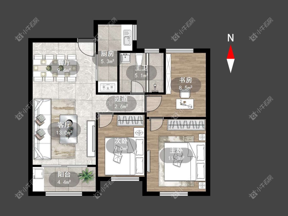 常州绿地世纪城三期在租房源户型图_小牛看房