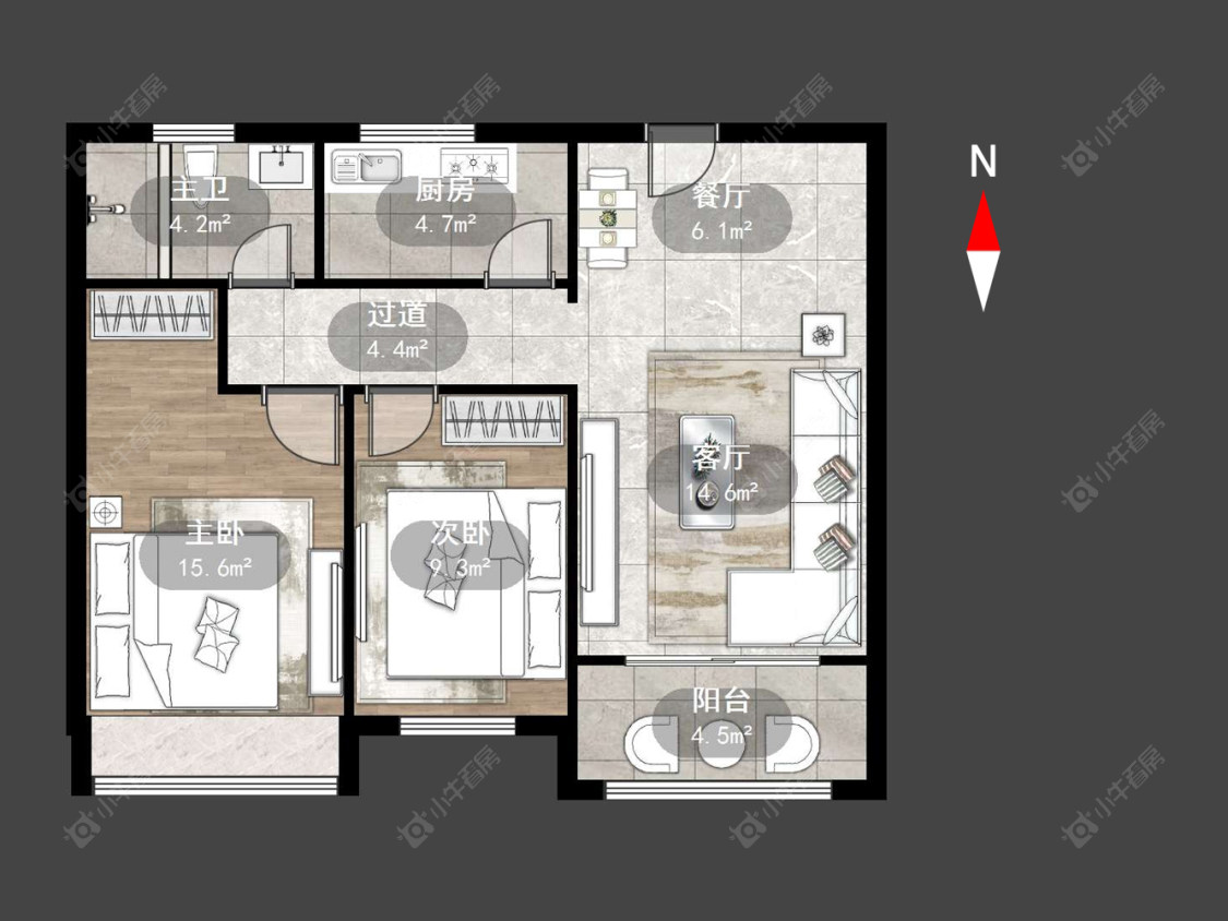 常州百馨西苑五期在售二手房源户型图_小牛看房