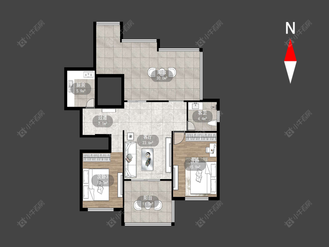 金梅花园南区房源户型图 常州金梅花园南区在售二手房源户型图_小牛看房
