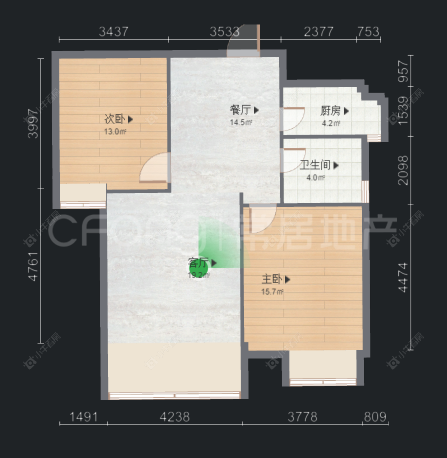 常州绿都万和城二区在售二手房房源户型图_小牛看房