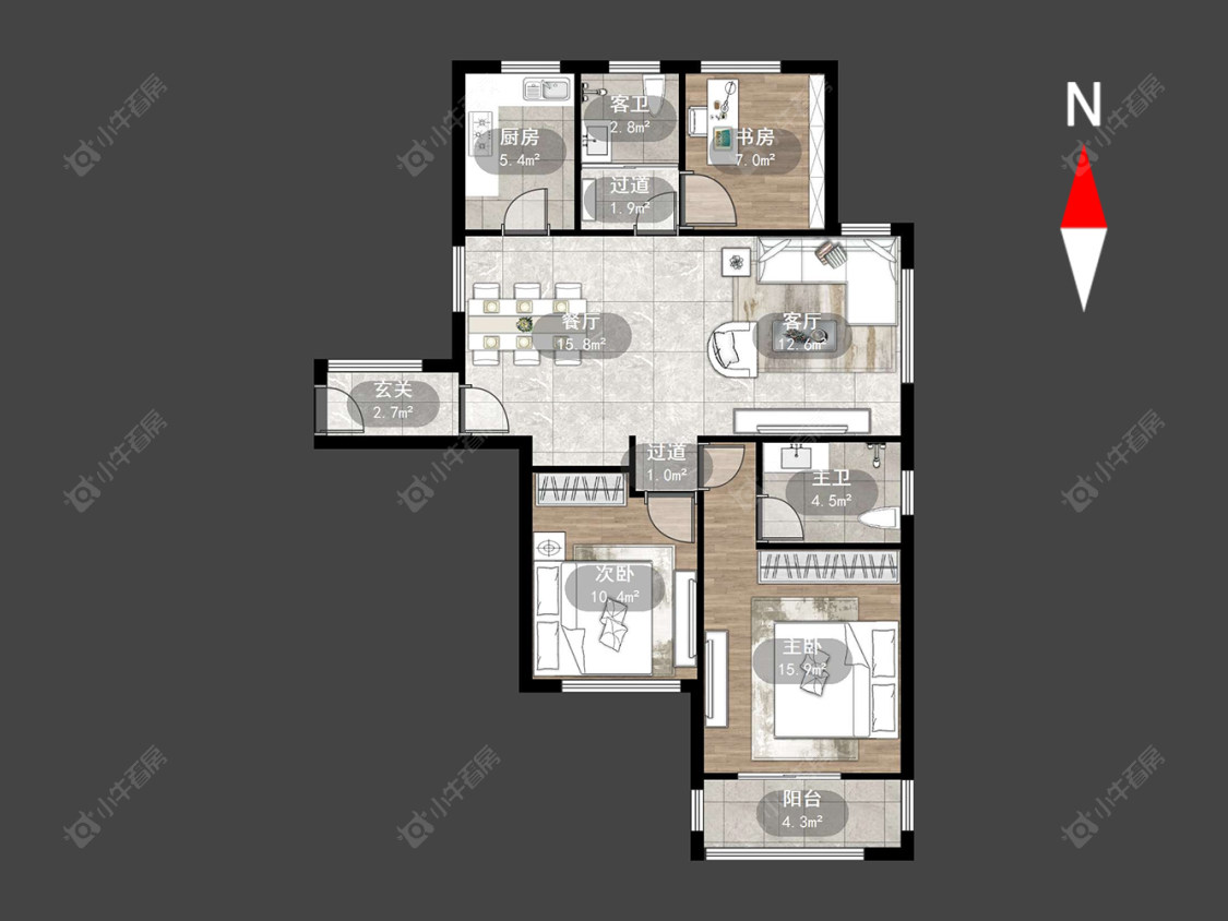 常州怡美花园在售二手房源户型图_小牛看房