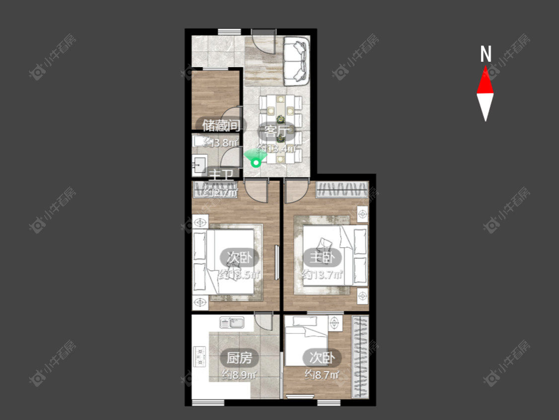 朝阳三村房源户型图 常州朝阳三村在售二手房源户型图_小牛看房