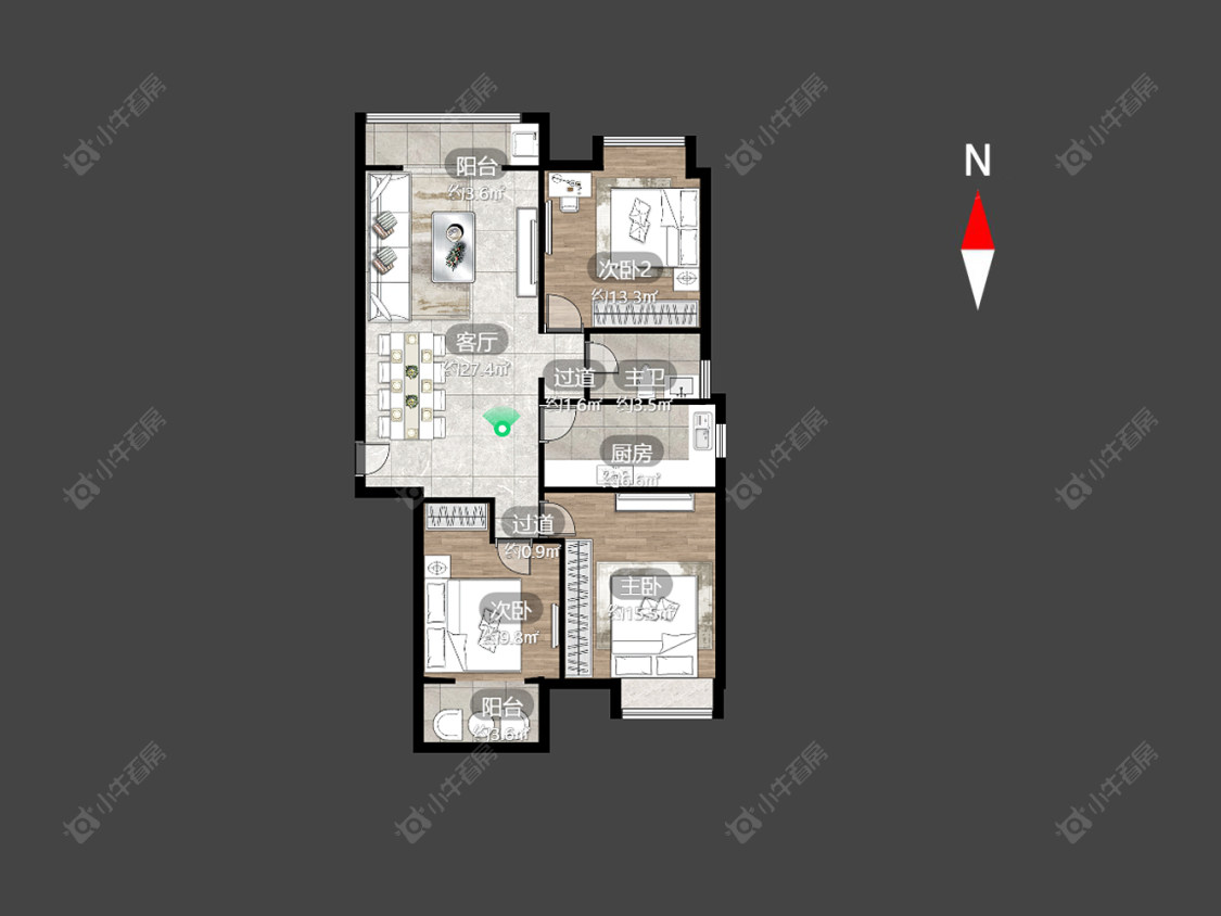 常州米兰阳光在售二手房房源户型图_小牛看房