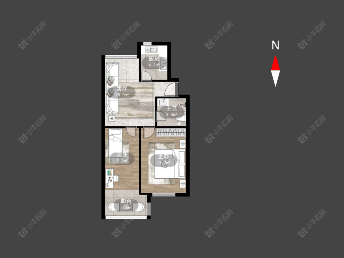 常州燕兴新村西区在售二手房房源户型图_小牛看房