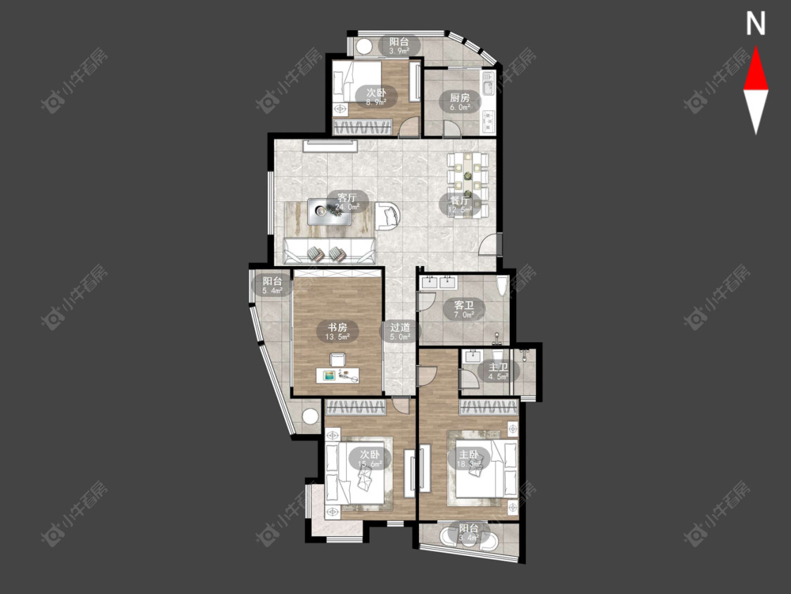 常州金色新城东区在售二手房源户型图_小牛看房