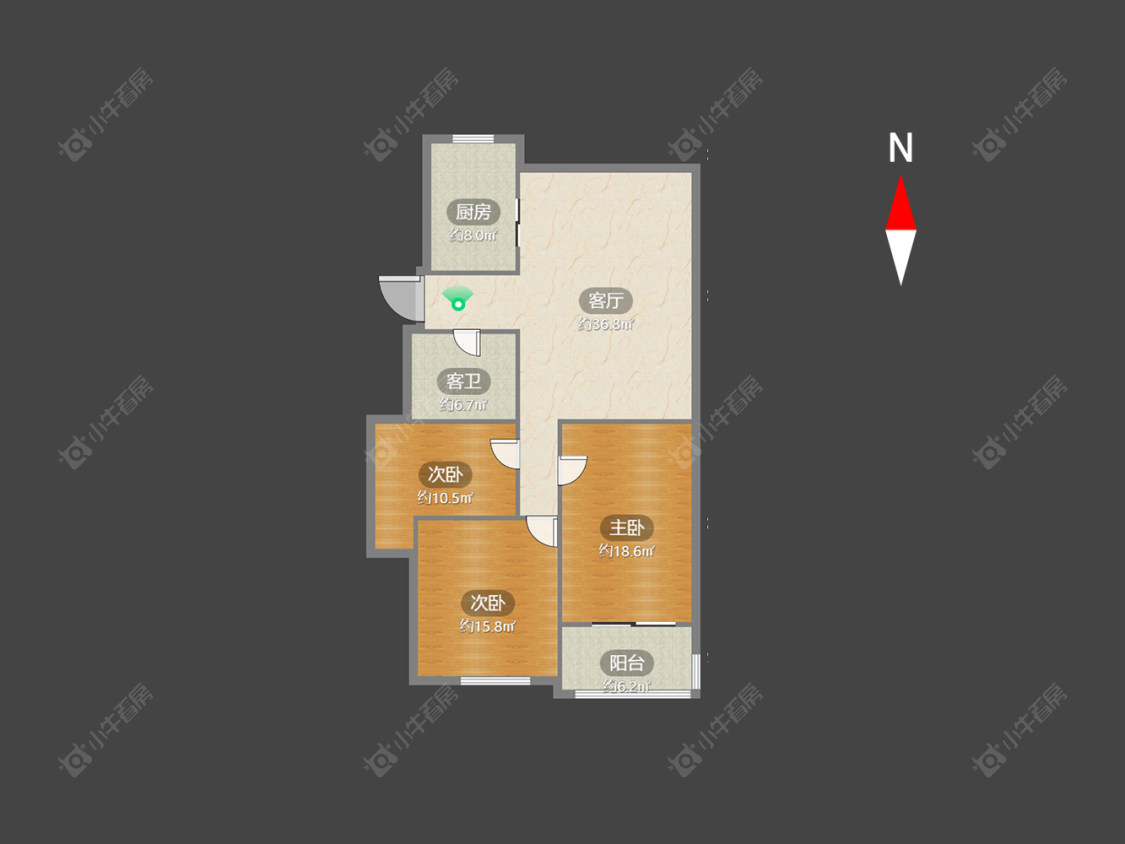 常州太阳花园在售二手房源户型图_小牛看房