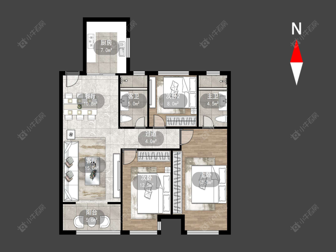 常州尚枫澜湾在售二手房源户型图_小牛看房