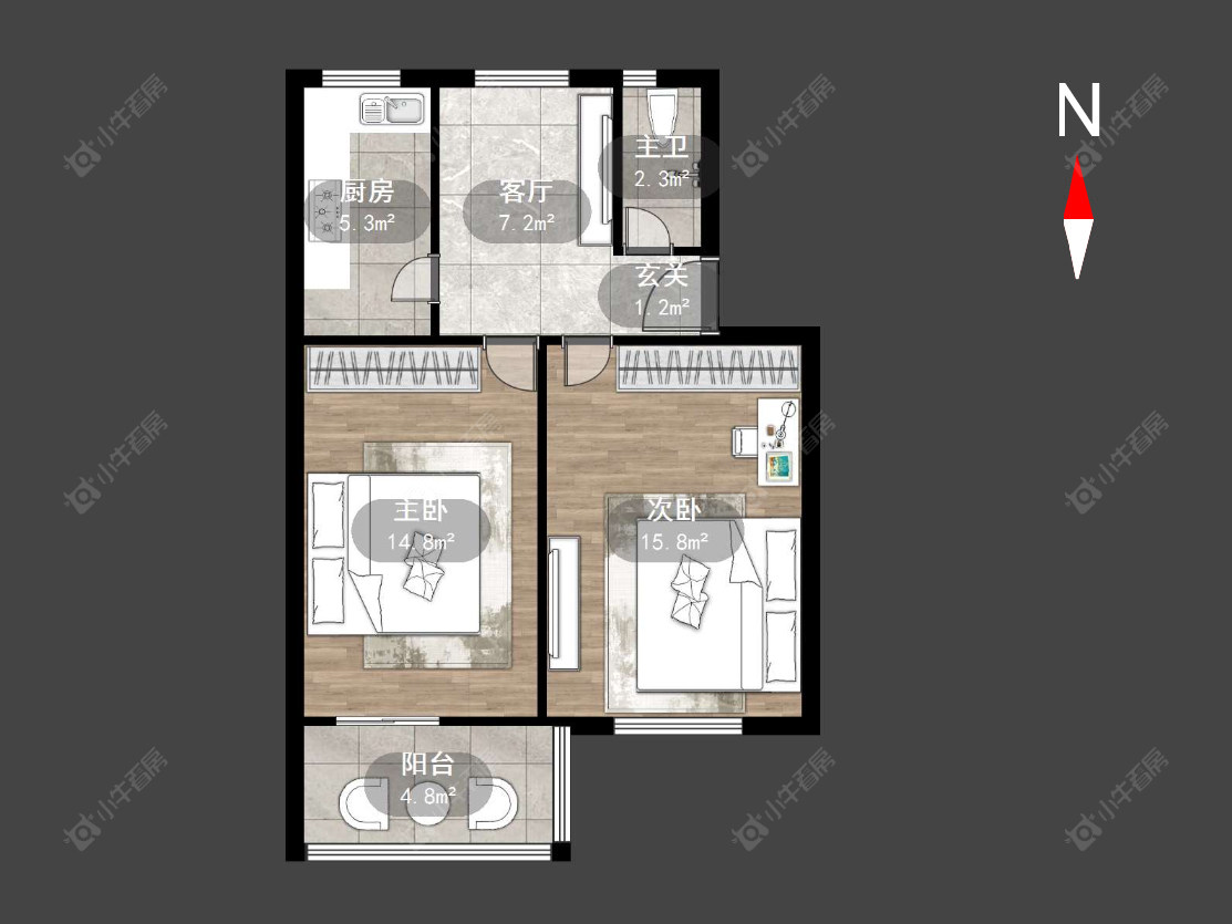 常州丽华二村在售二手房源户型图_小牛看房