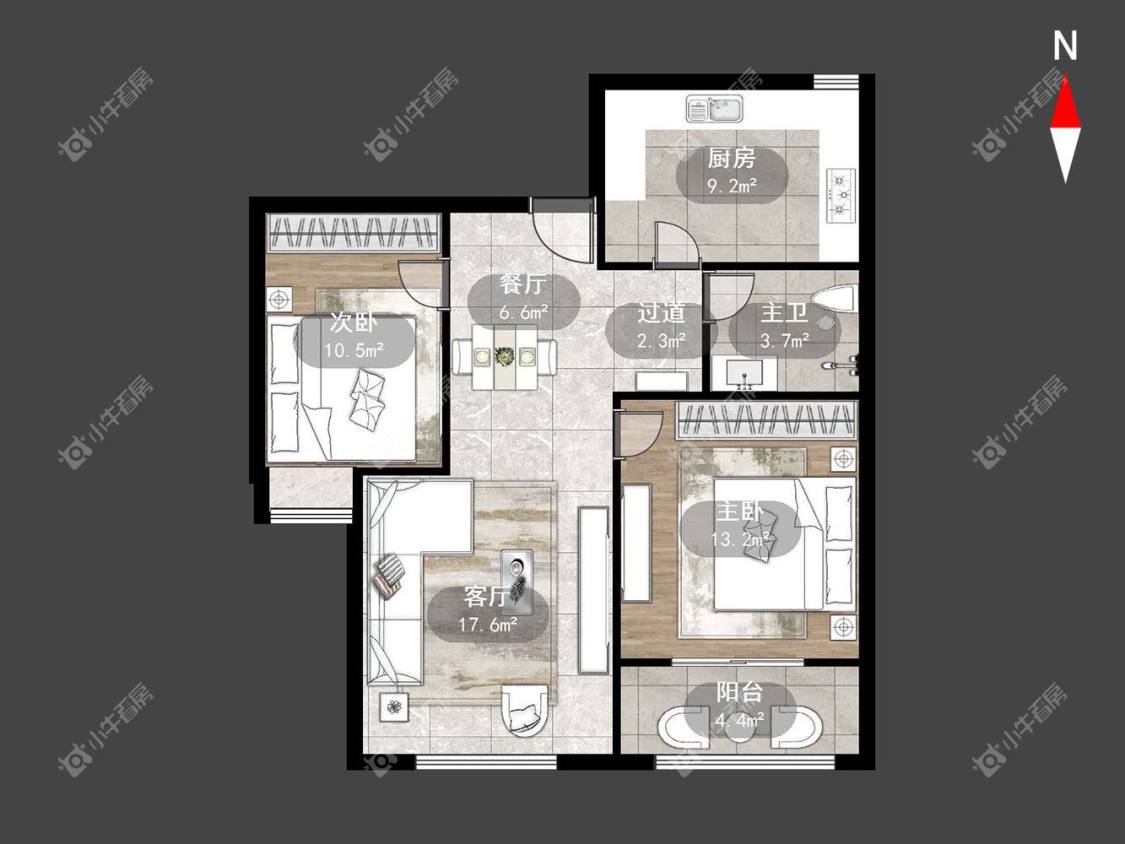 景瑞英郡房源户型图 常州景瑞英郡在租房源户型图_小牛看房