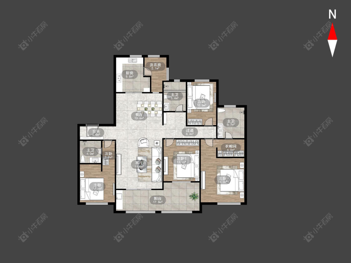 常州新城香悦半岛南区在售二手房房源户型图_小牛看房