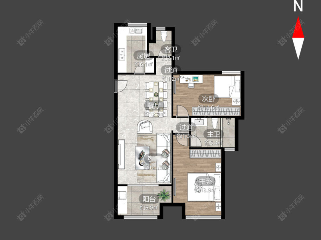 常州香溢紫郡四期在售二手房源户型图_小牛看房