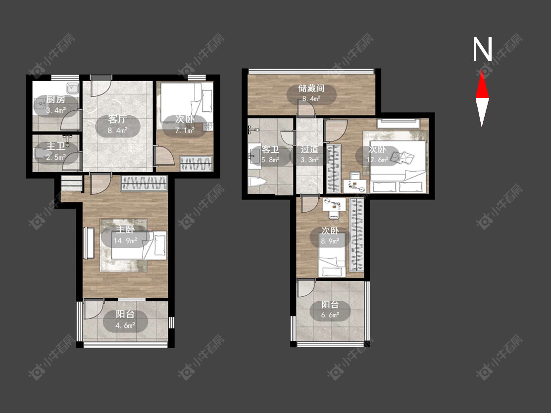 常州朝阳四村在售二手房源户型图_小牛看房