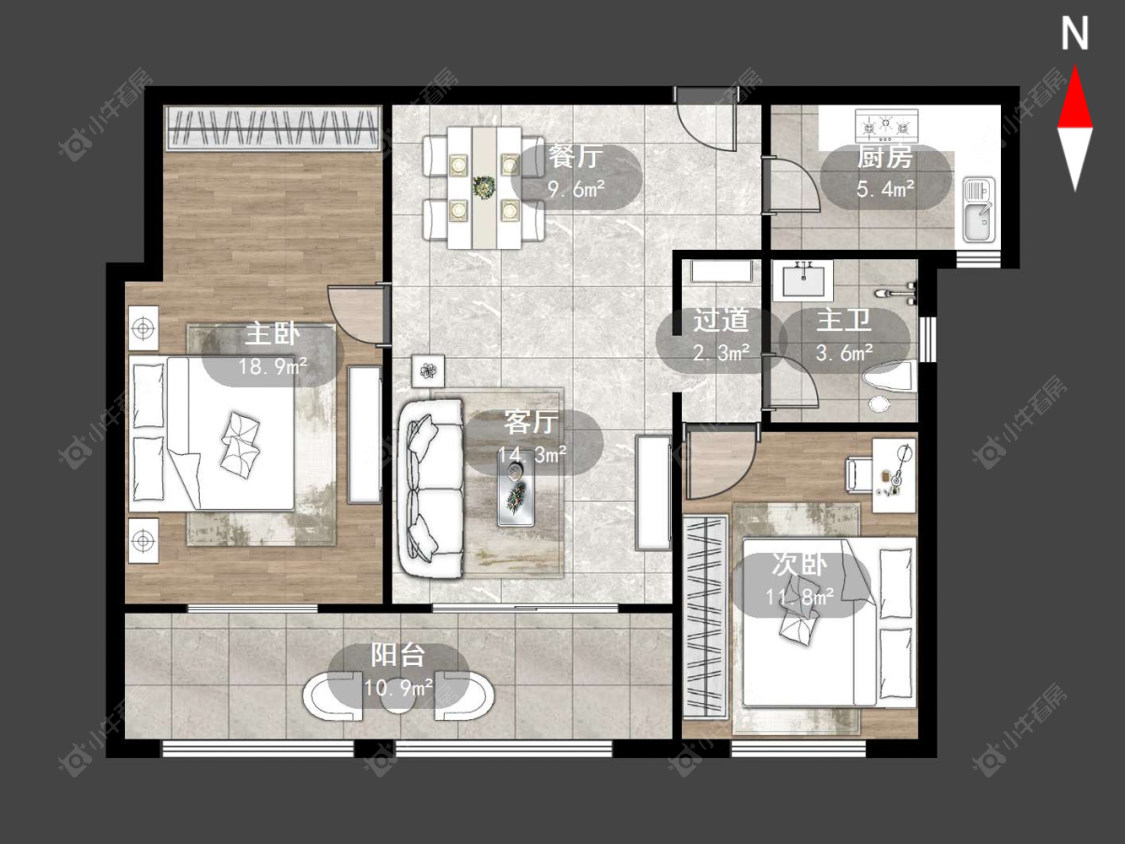 吾悦国际房源户型图 常州吾悦国际在售二手房源户型图_小牛看房