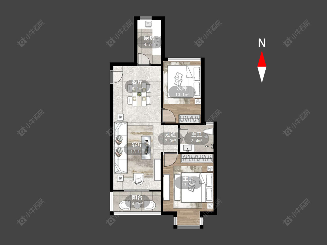 常州凤凰名城在售二手房源户型图_小牛看房