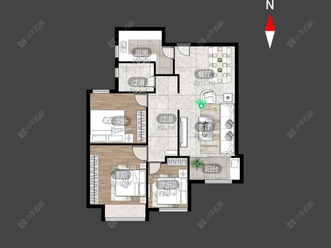 紫韵香庭一期房源户型图 常州紫韵香庭一期在售二手房源户型图_小牛看房