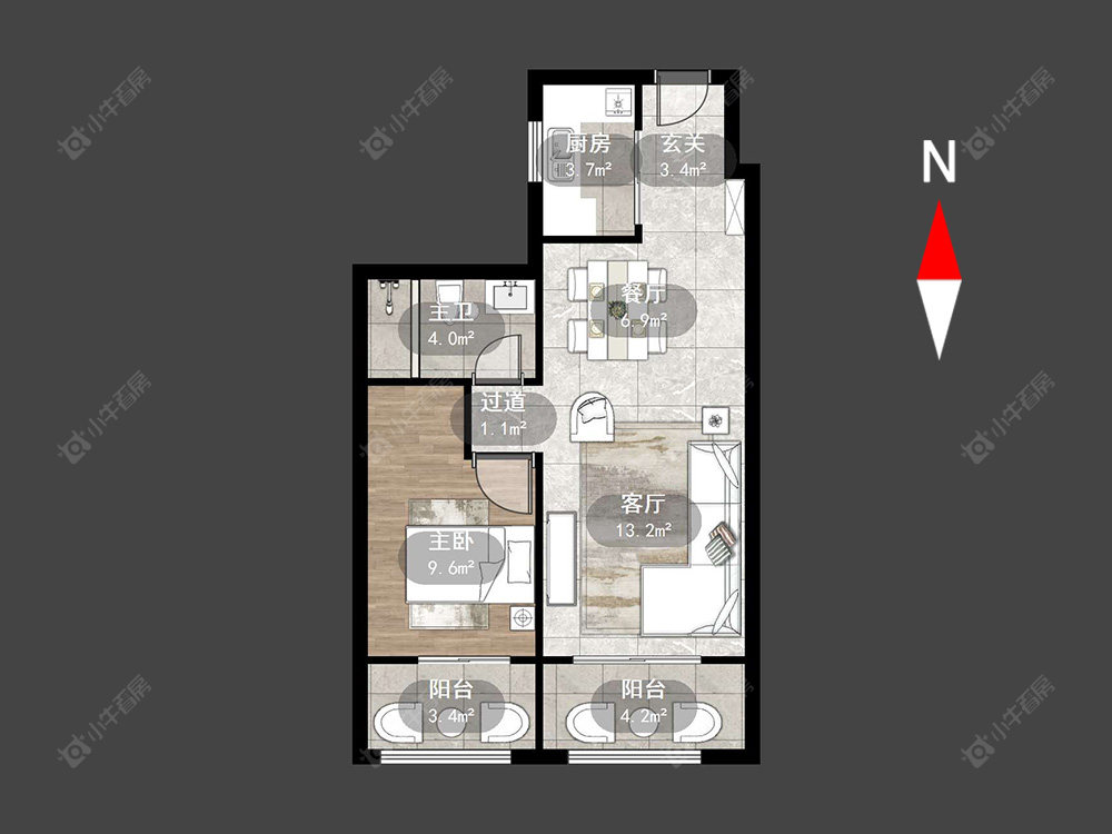 常州新城金樾在售二手房源户型图_小牛看房