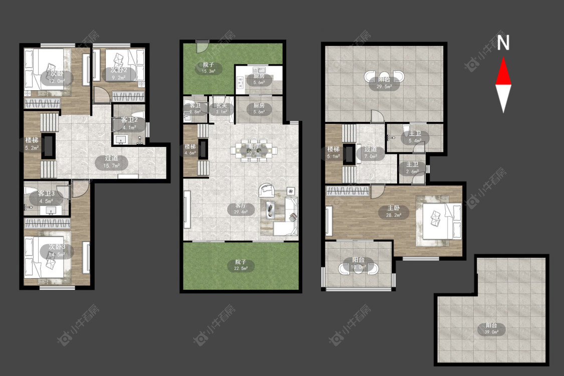 中梁首府壹号房源户型图 常州中梁首府壹号在售二手房源户型图_小牛看房