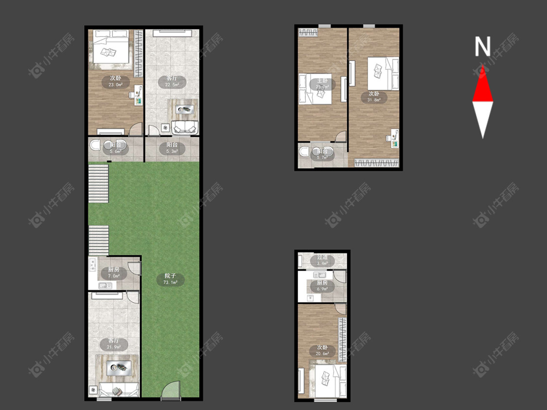常州新丰村委在售二手房源户型图_小牛看房