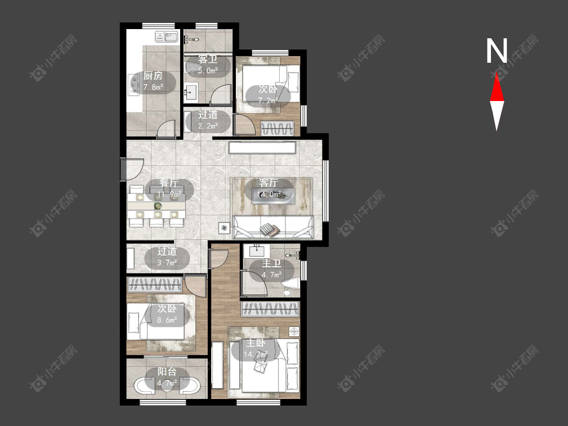 常州菱溪名居在售二手房源户型图_小牛看房