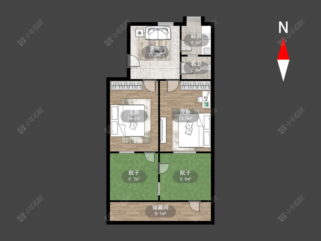 勤业一二三村房源户型图 常州勤业一二三村在售二手房源户型图_小牛看房