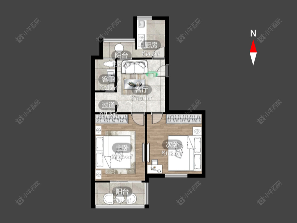 常州红梅东村在售二手房源户型图_小牛看房