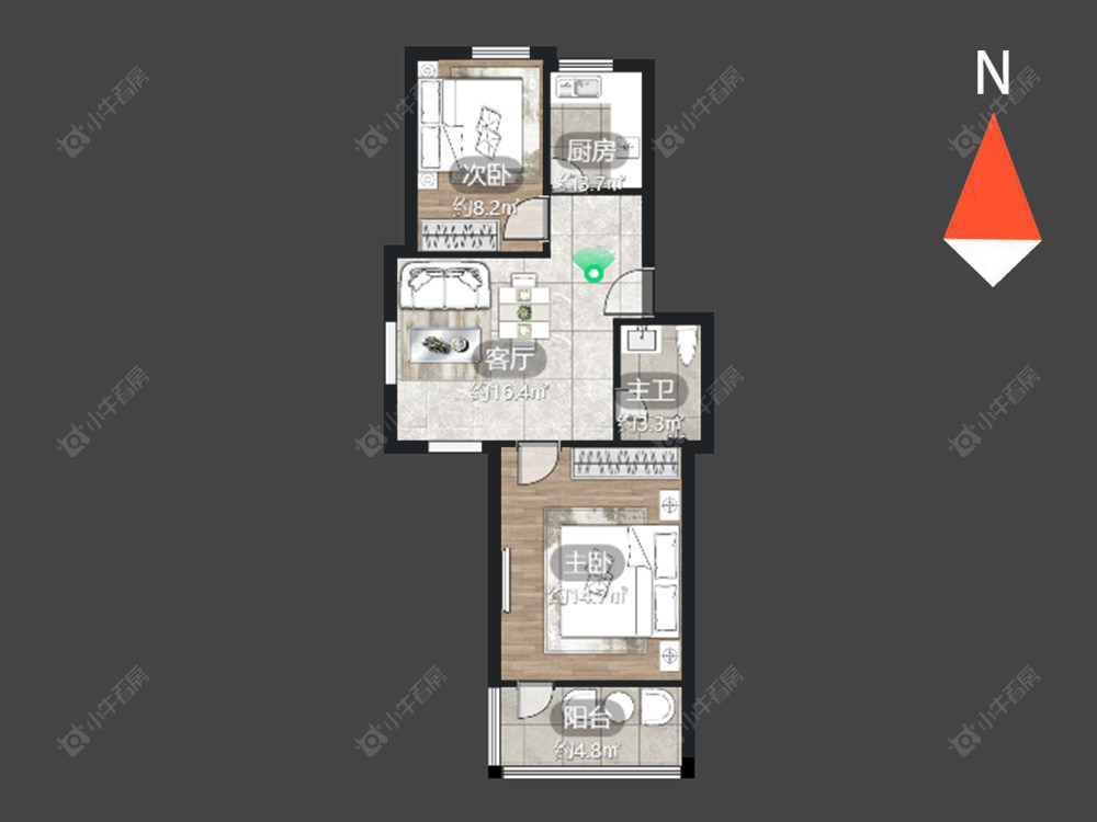 清潭六村房源户型图 常州清潭六村在售二手房源户型图_小牛看房