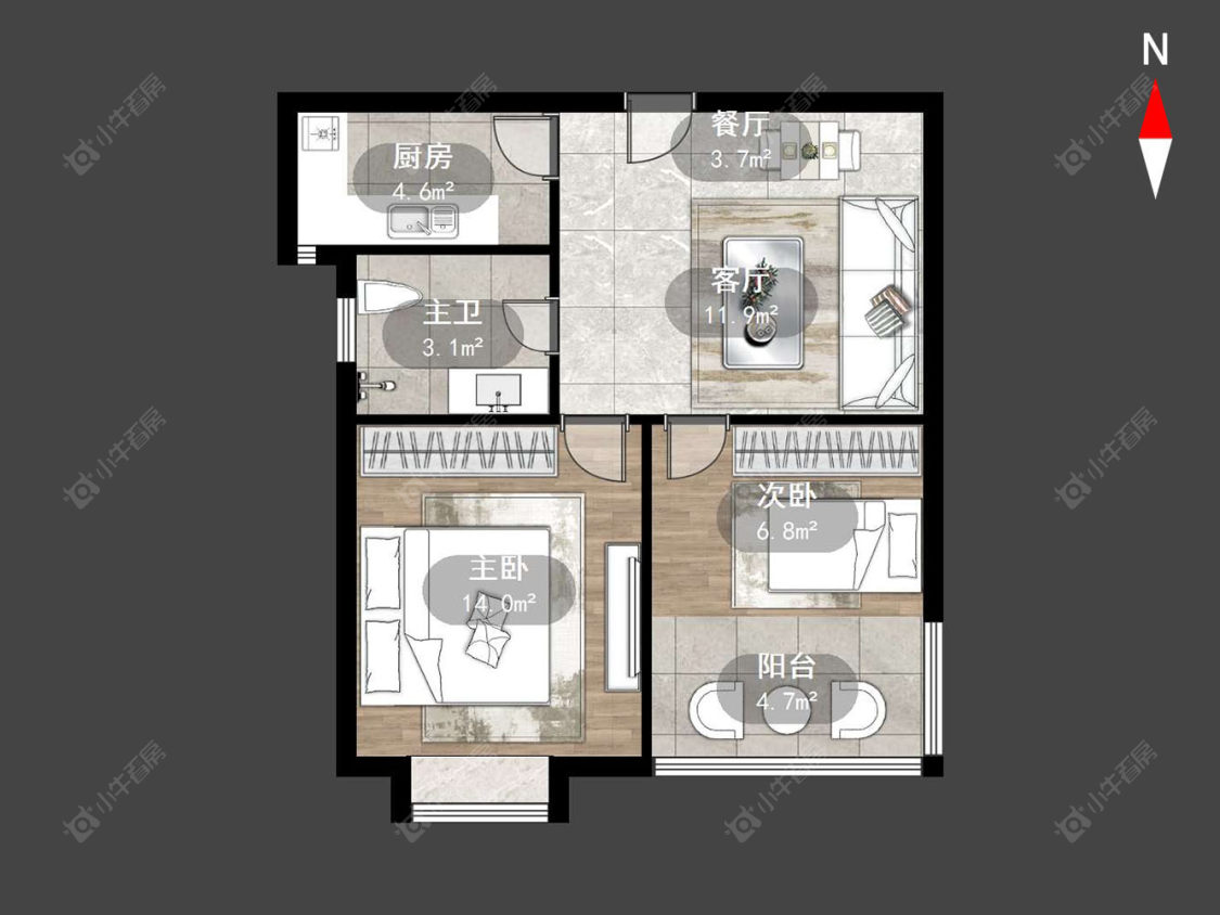常州星鑫家园一期在售二手房源户型图_小牛看房