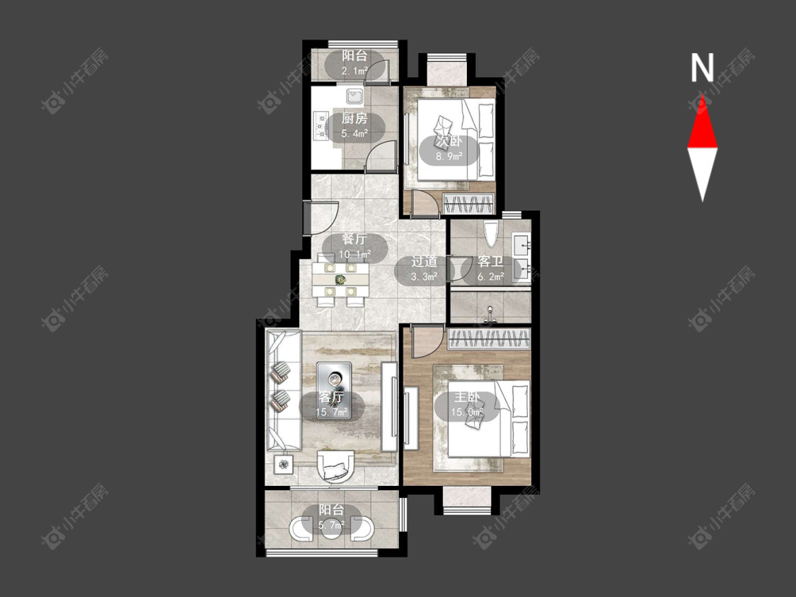 常州都市桃源五期在售二手房源户型图_小牛看房