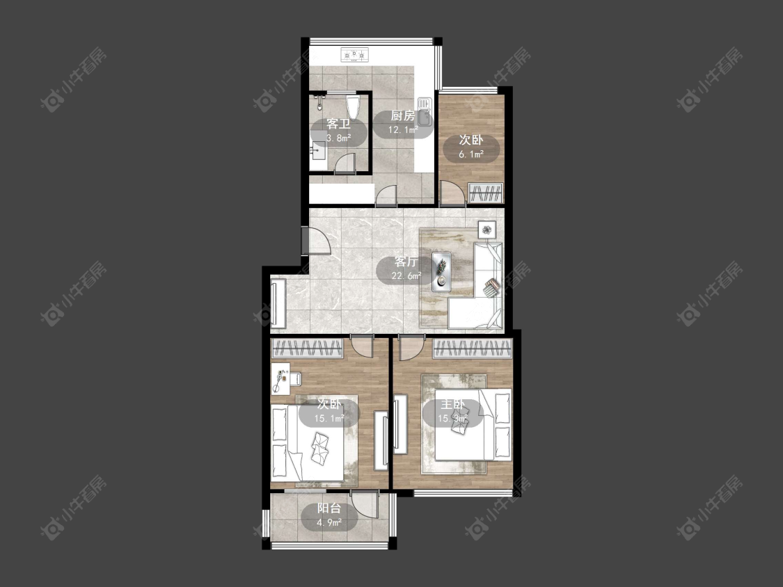 丹阳电永小区在售二手房源户型图_小牛看房