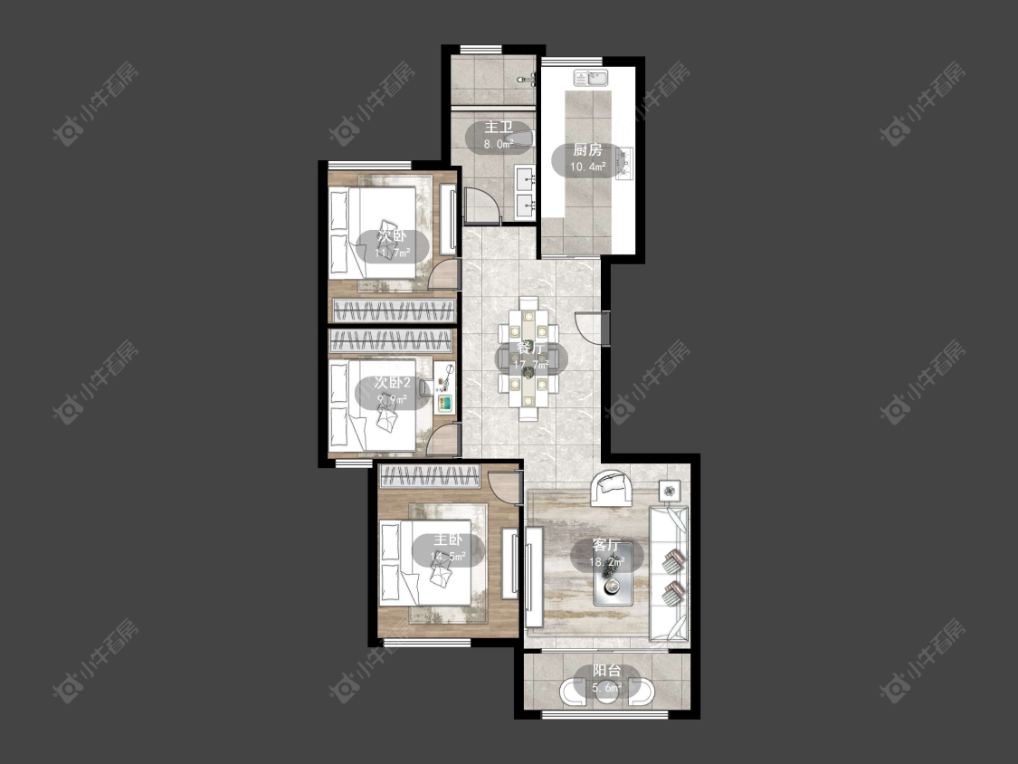 丹阳丹金人家在售二手房源户型图_小牛看房