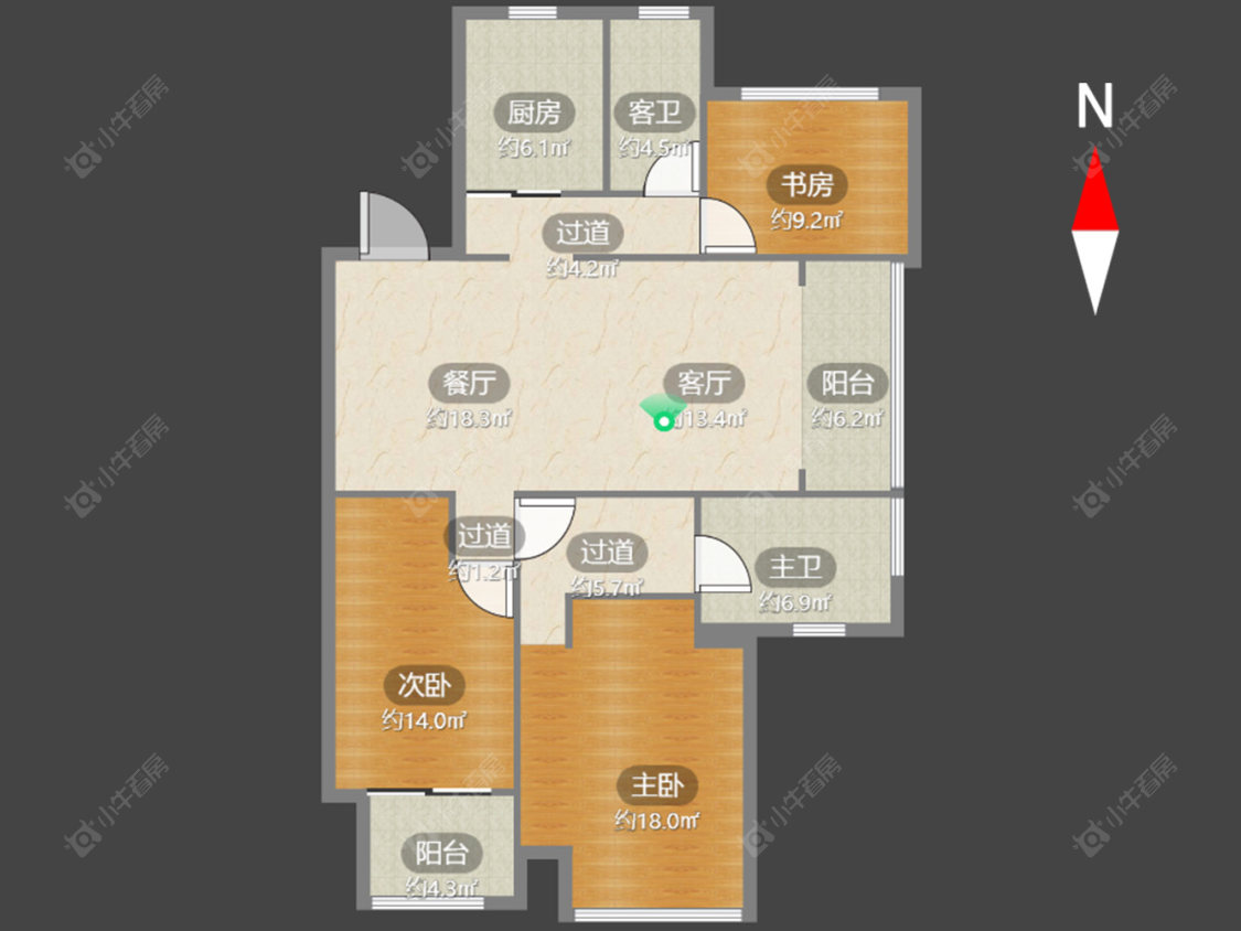 常州凤凰湖花园在售二手房源户型图_小牛看房