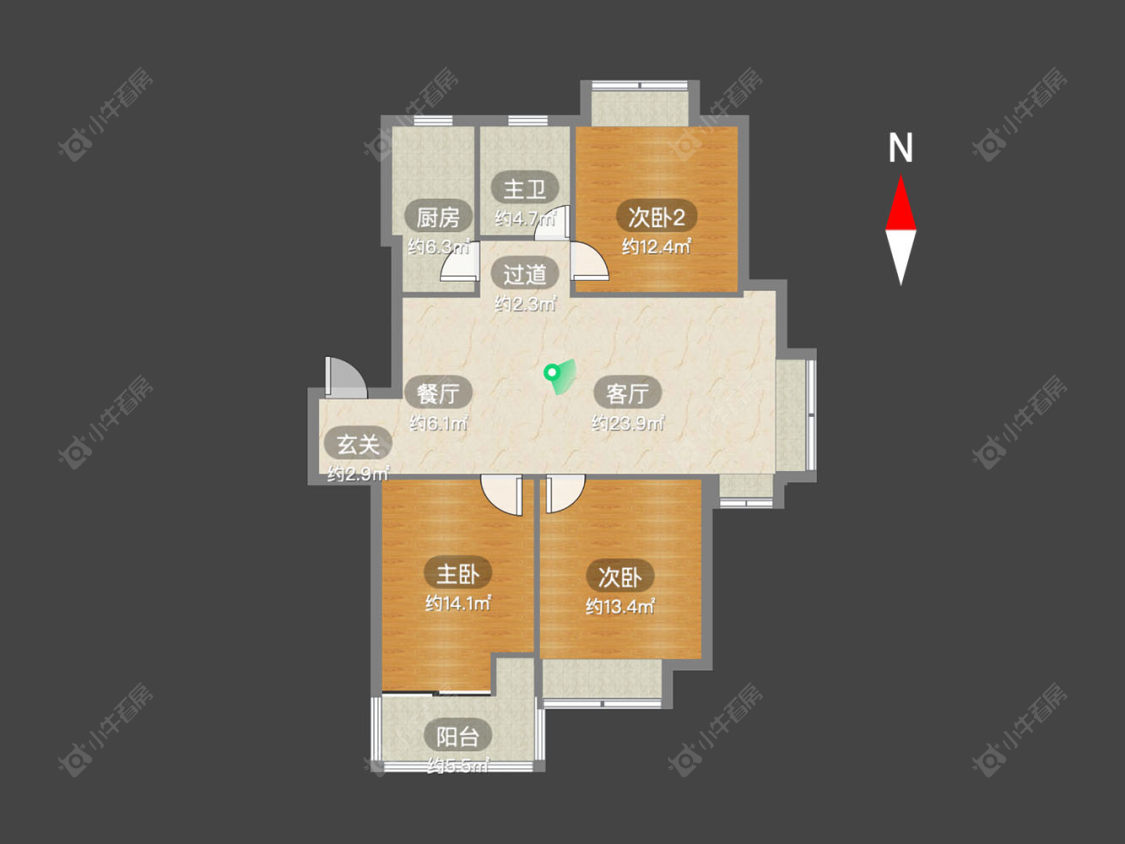 常州凤凰名城在售二手房源户型图_小牛看房