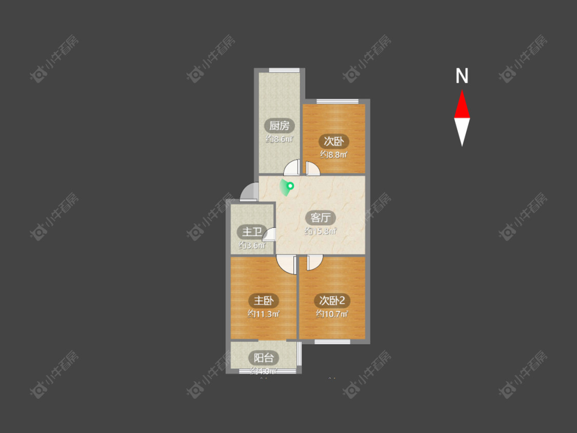 常州桃园公寓在售二手房源户型图_小牛看房