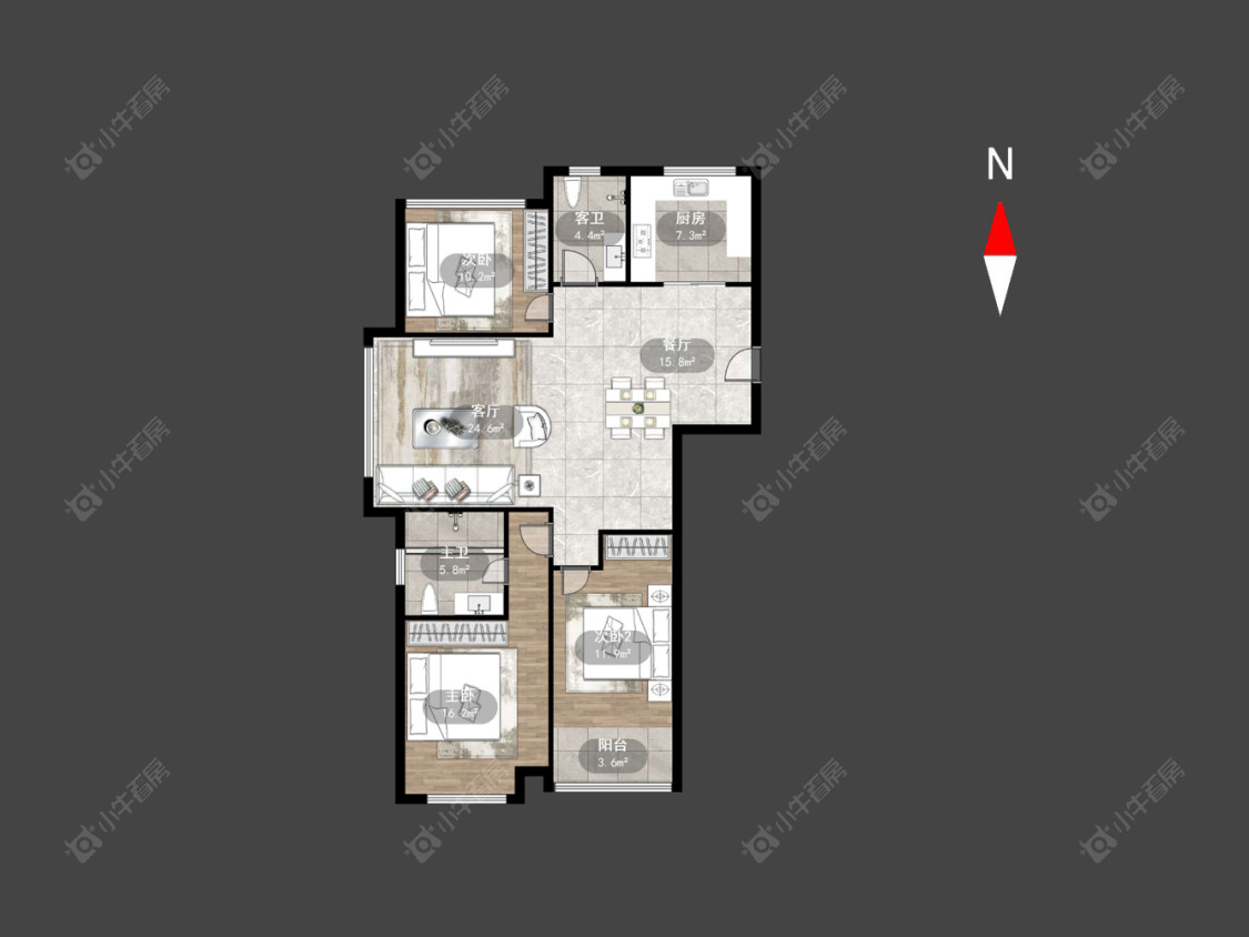 常州九龙仓时代上院在售二手房源户型图_小牛看房