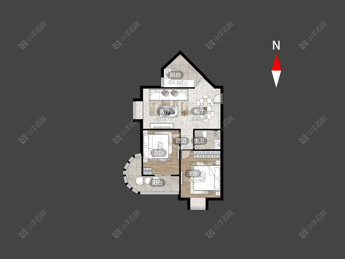 常州天禧星园在售二手房房源户型图_小牛看房