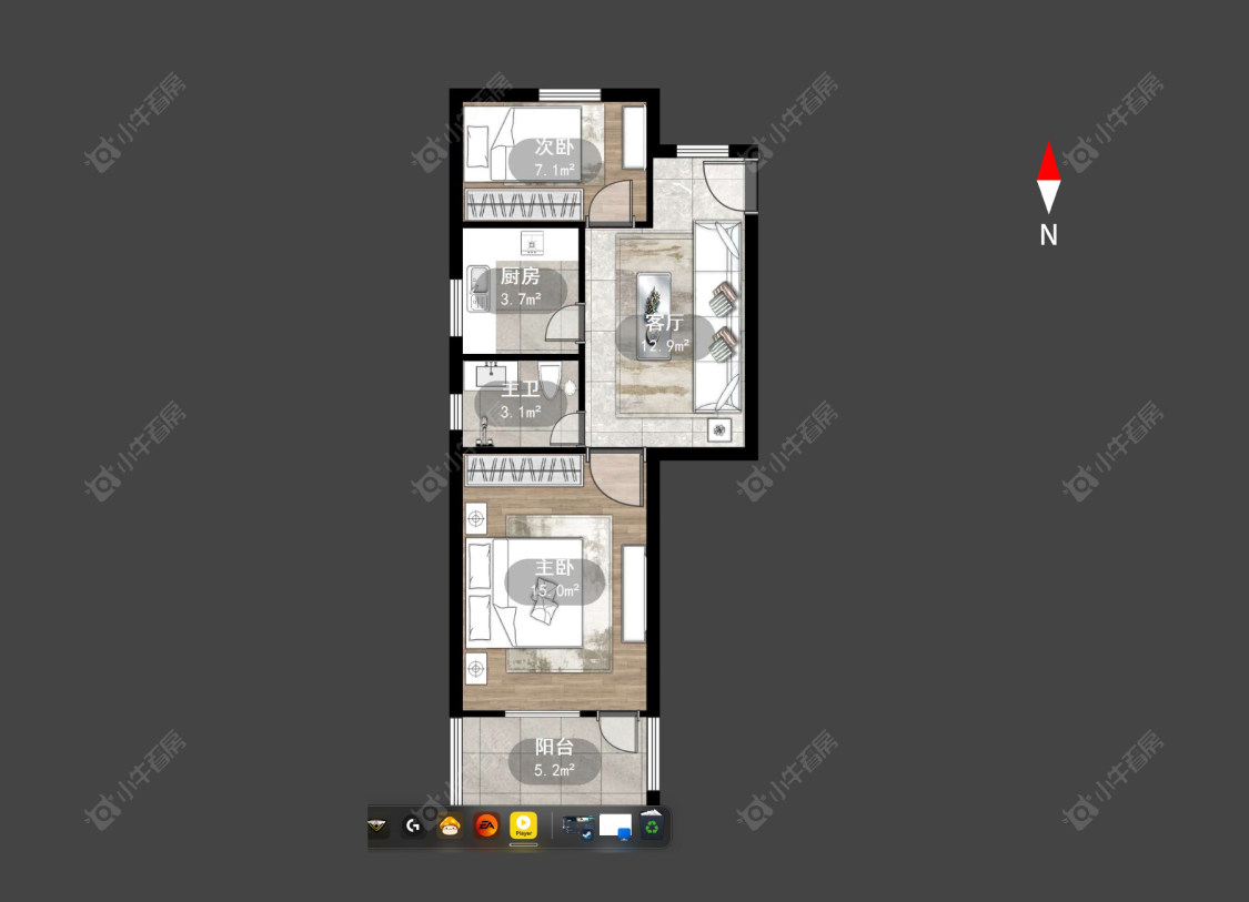 常州勤俭村在售二手房房源户型图_小牛看房