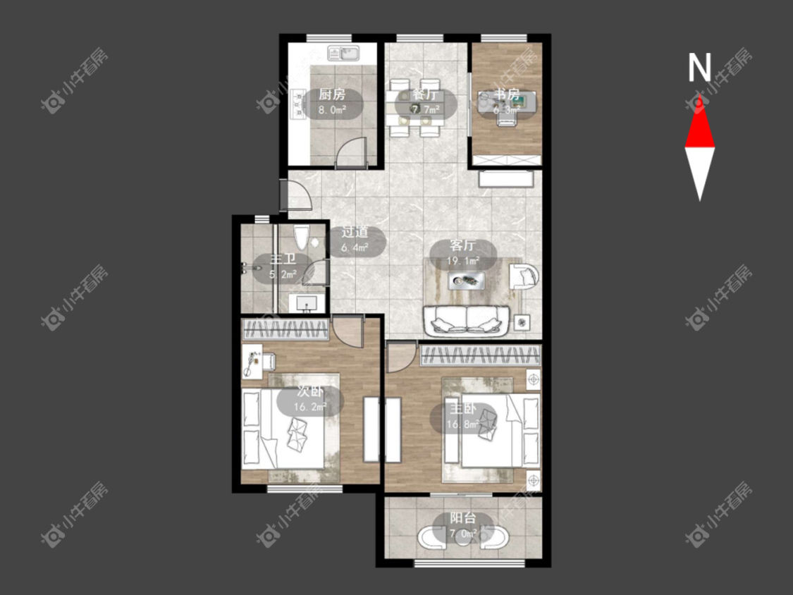 常州树人公寓在租房源户型图_小牛看房