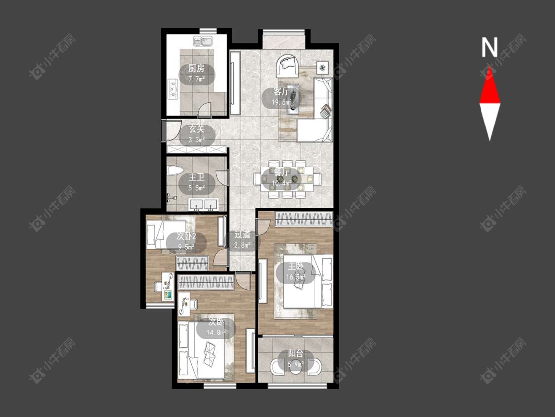 太阳花园房源户型图 常州太阳花园在售二手房源户型图_小牛看房
