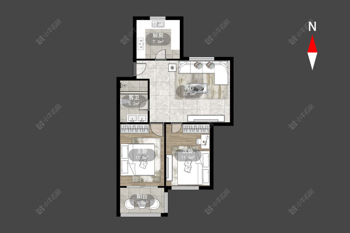 新城花苑西区房源户型图 常州新城花苑西区在售二手房源户型图_小牛看房