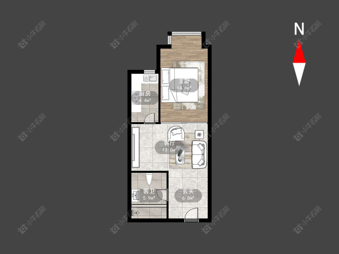 美吉特黄金公寓房源户型图 常州美吉特黄金公寓在售二手房源户型图_小牛看房