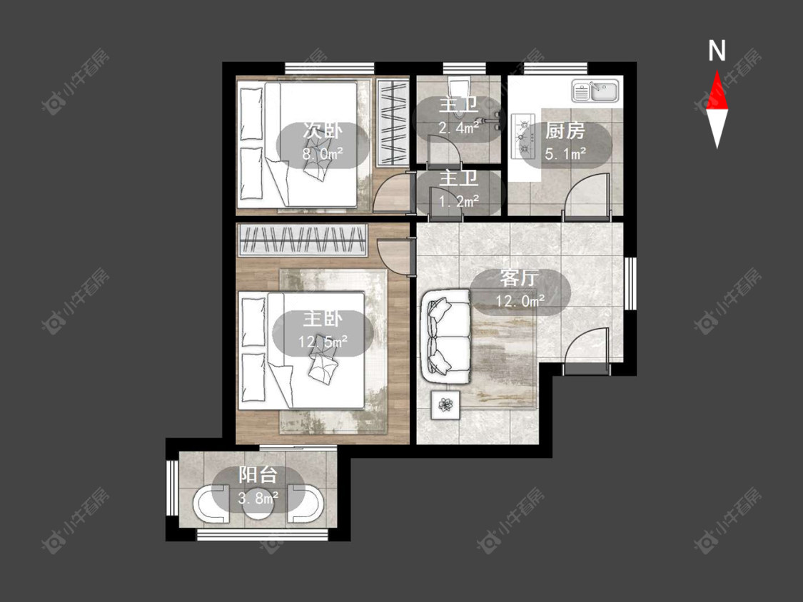 常州怡美花园在售二手房源户型图_小牛看房