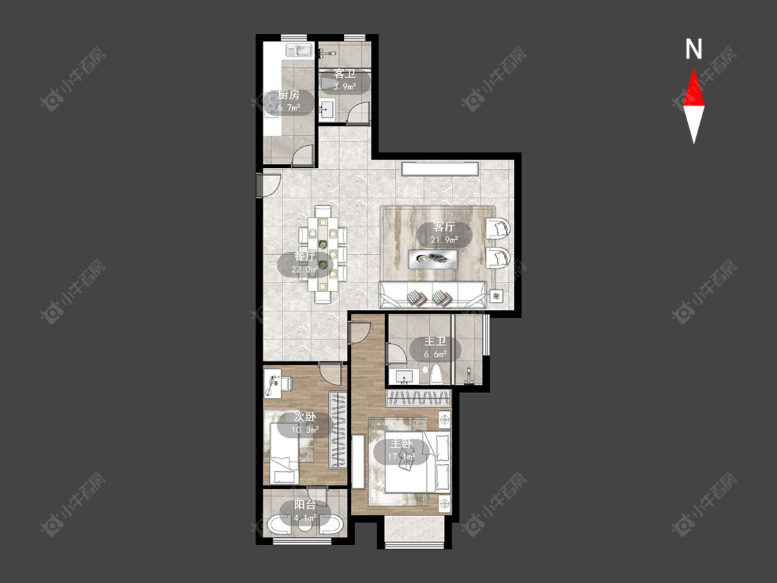 常州青建鼎都在售二手房房源户型图_小牛看房