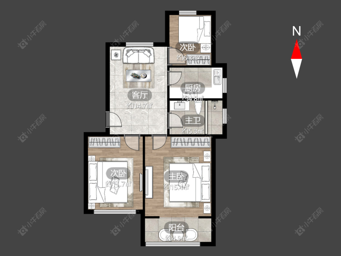 常州丽华三村南开小区在售二手房源户型图_小牛看房