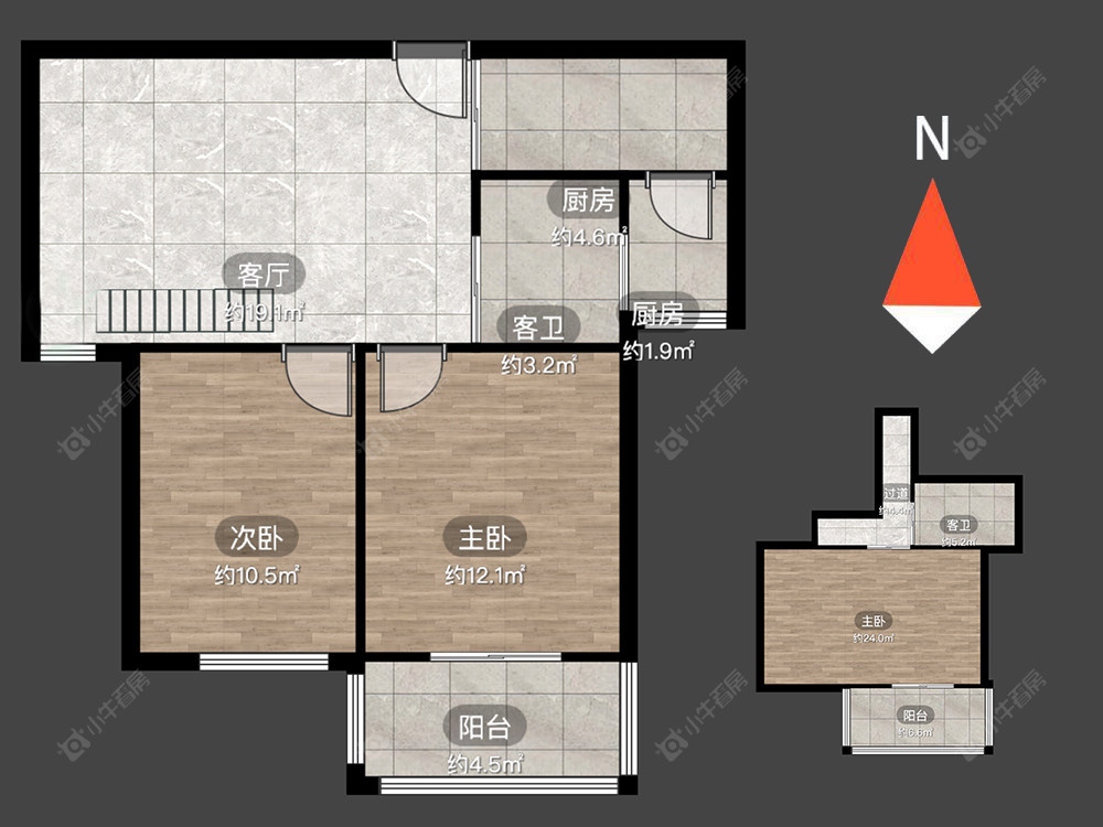 格兰艺堡二期房源户型图 常州格兰艺堡二期在售二手房源户型图_小牛看房