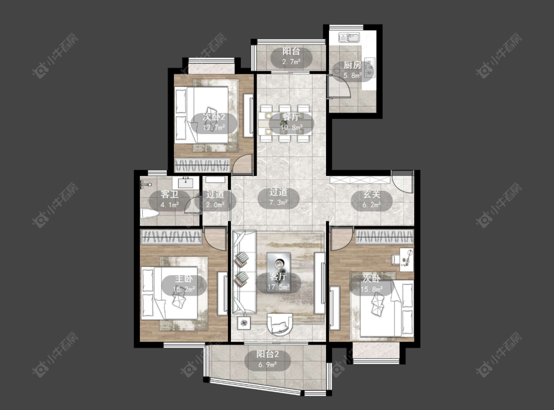 常州怡景名园在售二手房源户型图_小牛看房