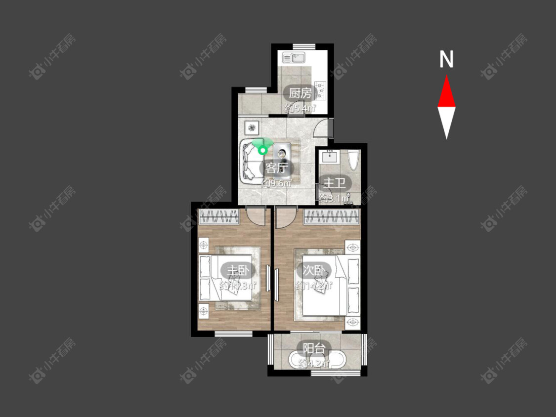 常州桃园新村在售二手房源户型图_小牛看房