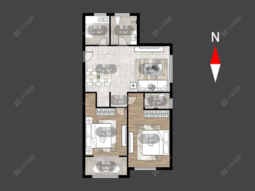 金东方花园房源户型图 常州金东方花园在售二手房源户型图_小牛看房