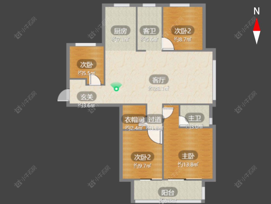 新城和昱云璟苑房源户型图 常州新城和昱云璟苑在售二手房源户型图_小牛看房