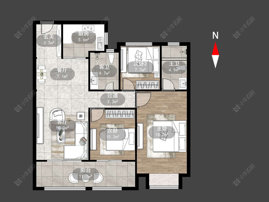 常州绿都万和城九区在售二手房源户型图_小牛看房